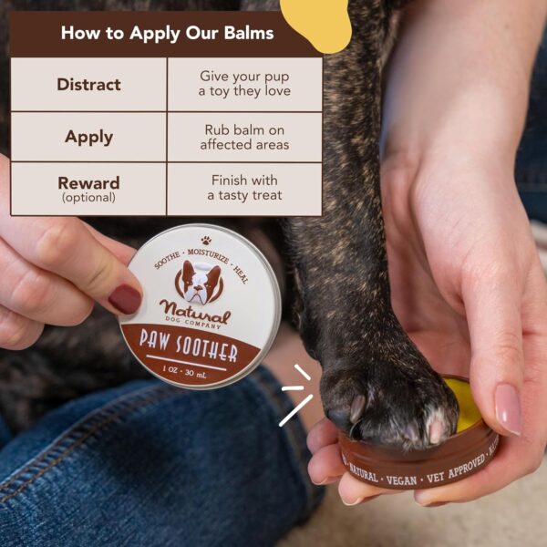 Applying Dog Balm