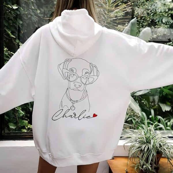 Back View of Custom Hoodie