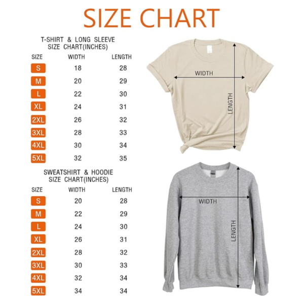 Hoodie Size Chart